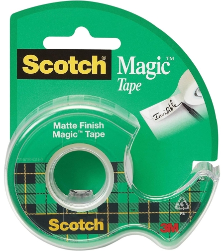 דבק סלקטיבי בלתי נראה בגימור מט Scotch Magic Tape