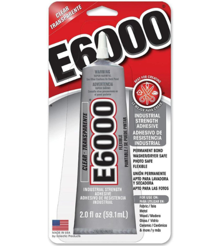 דבק תעשייתי חזק E6000 – שקוף וגמיש, 109 מ