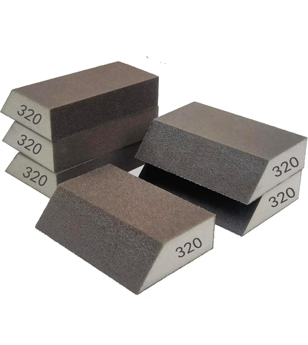 סט ספוגי שיוף מקצועיים לגריסה עדינה – Sanding Sponge Blocks 320 Grit
