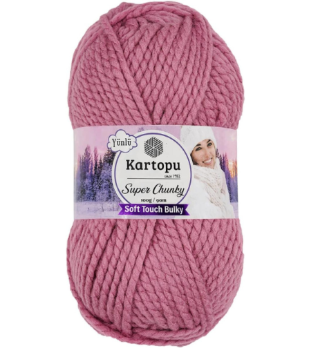 חוט סריגה עבה Kartopu Super Chunky – צבע ורוד בהיר