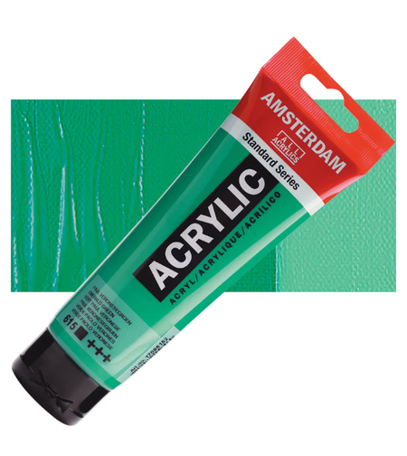 צבע אקרילי אמסטרדם סטנדרט – אמרלד ירוק (Emerald Green), שפופרת 120 מ״ל
