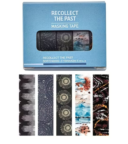 סט סרטי וושי מעוצבים – Recollect The Past (5 יחידות) – SDRT240502-3