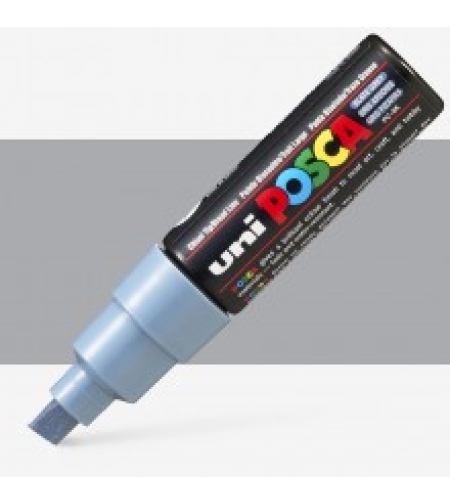 טוש פוסקה לציור-8מ''מ POSCA K8- אפור