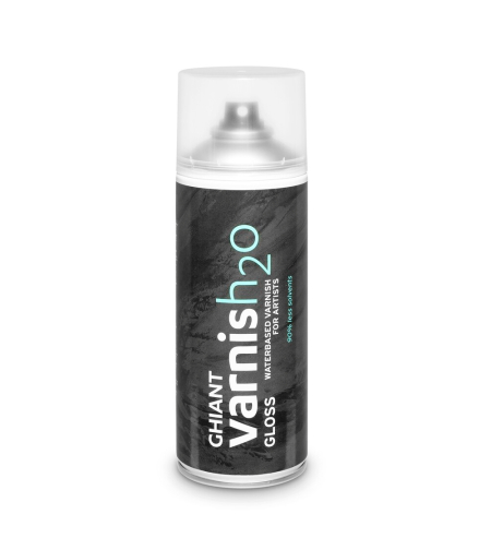 ספריי לכה מבריקה על בסיס מים – Ghiant Varnish H2O Gloss