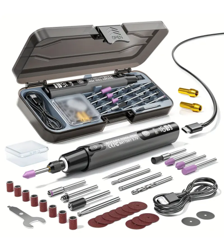 ערכת כלי רוטרי נטען עם אביזרים – Rotary Tool Pen Kit 3.7V