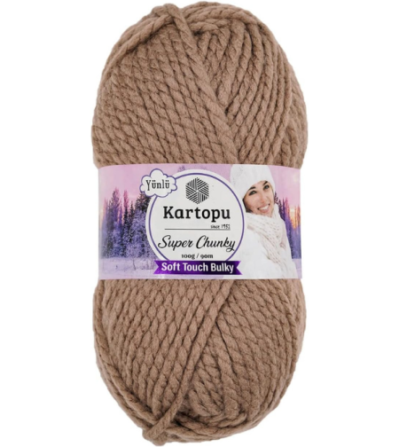 חוט צמר עבה לסריגה Kartopu Super Chunky – צבע  פישתן