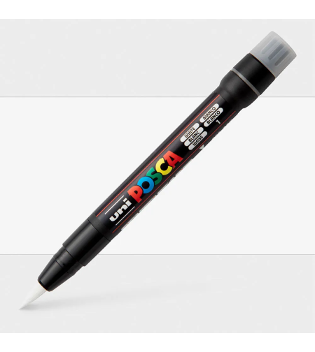 POSCA-F350 - טוש ראש מכחול אקרילי -לבן