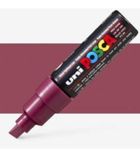 טוש פוסקה לציור-8מ''מ POSCA K8-בורדו