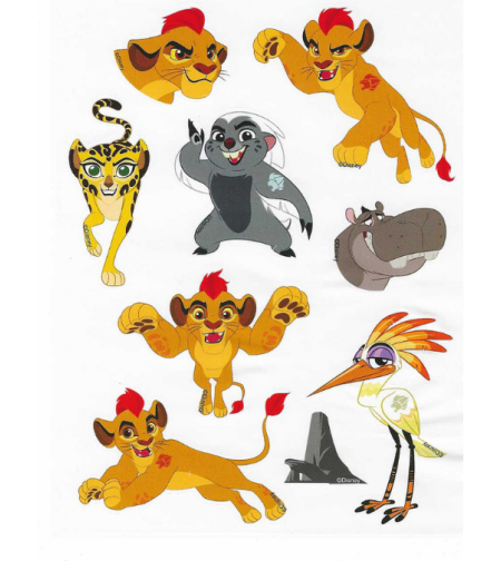 מארז 10 דפי מדבקות – משמר האריות (Disney's The Lion Guard)