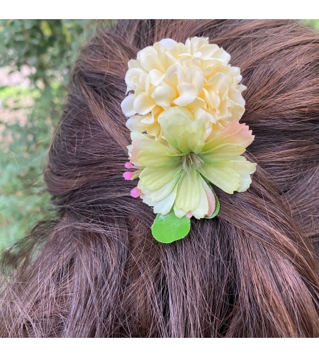 Flower hairclip - spring