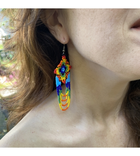 Mexican flower earring