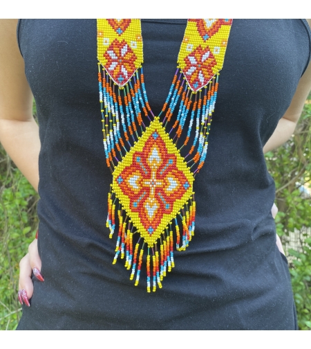 Mexican shamanic necklace - the desert