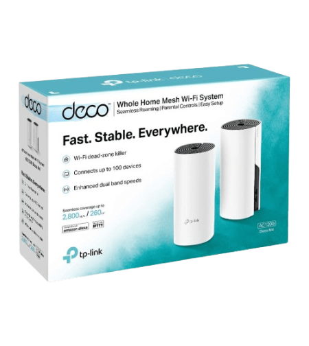 נקודת גישה 2 באריזה Tp-Link DECO M4 MESH 1200