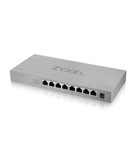 מתג מתכתי 8 פורטים 2.5G ‏‎ MG-108‎‏‏‏‏Zyxel