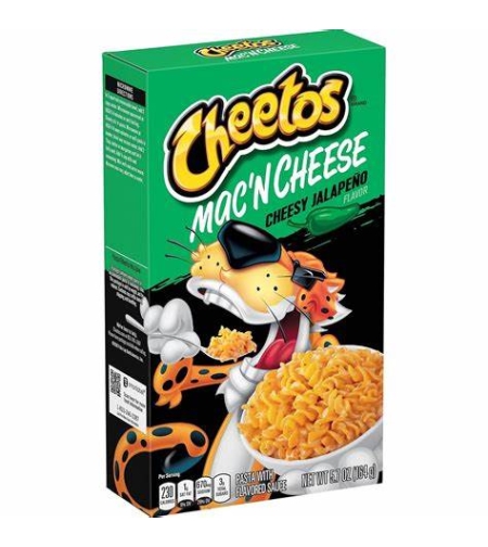 CHEETOS MAC'N CHEESY JALAPENO 164GR - צ'טוס מק אנד צ'י:פסטה ברוטב גבינה עם פלפל חלפיניו להכנה מהירה 164 גרם