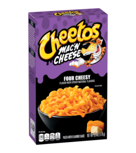 CHEETOS MAC'N CHEESE FOUR CHEESY 170GR - צ'יטוס מק אנד צ'יז פסטה ברוטב 4 גבינות להכנה מהירה 170 גרם
