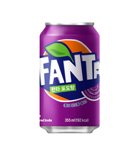 FANTA GRAPE FLAVOR 355ML - משקה מוגז בטעם ענבים 355 מ
