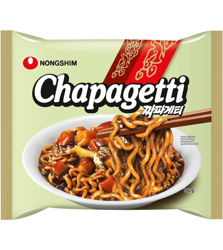 CHAPAGETTI BLACK SPAGHETTI WITH ROASTED JAJANG SAUCE 140GR - ספגטי ברוטב קוריאני להכנה מהירה 140 גרם