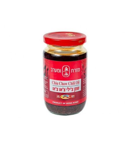 SOYBEAN OIL SEASONED WITH CHILLI 310GR - שמן סויה מתבול בצ'ילי 310 גרם