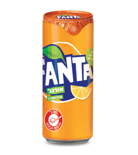 FANTA 330ML - גזוז בטעם תפוז 330 מ