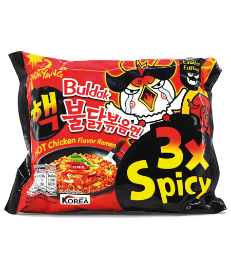 3X SPICY RAMEN - אטריות ראמן בטעם עוף חריף x3