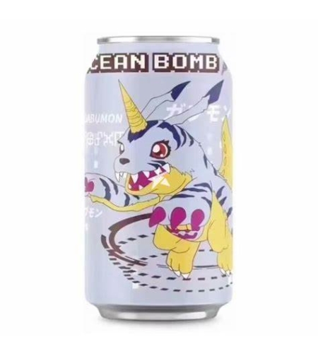 OCEAN BOMB SPARKLING WATER BLUEBERRY FLAVOR  330ML - משקה מוגז בטעם אוכמניות 330 מ