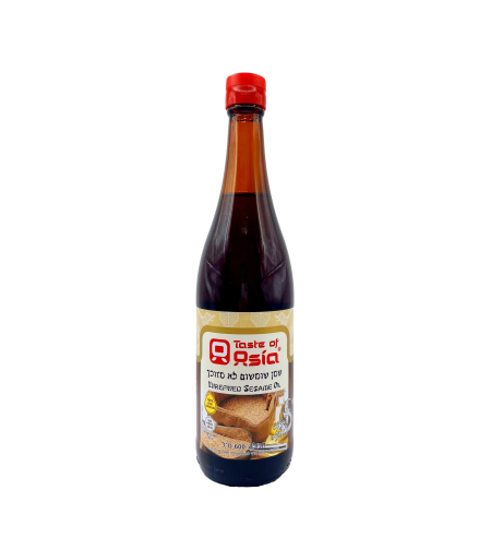 UNREFINED SESAME OIL 600ML - שמן שומשום לא מזוכך 600 מ