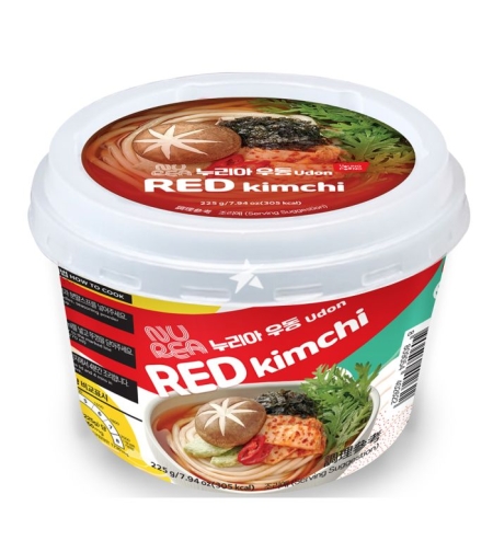 YOUNGPOONG NUREA NOODLE RED KIMCHI FLAVOR 225GR - ערכה להכנת תבשיל אטריות אודון בטעם קימצ'י 225 גרם