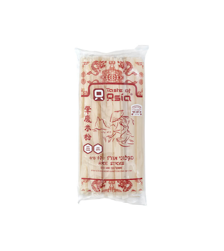RICE STICKS 10MM 400GR - מקלוני אורז 10מ