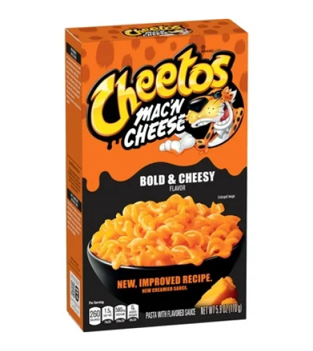 CHEETOS MAC'N CHEESE BOLD AND CHEESY 170GR - צ'טוס מק אנד צ'יז בטעם גבינה 170 גרם