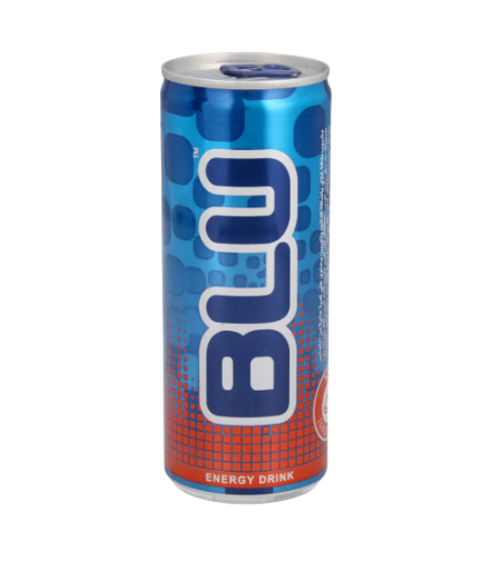 BLU ENERGY DRINK 250ML - בלו משקה מוגז בתוספת קפאין וטאורין  250 מ