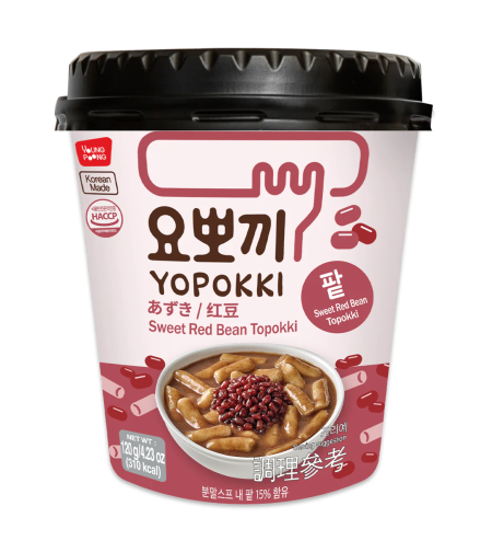 SWEET RED BEAN TOPOKKI 120GR - ערכה להכנת אצבעות אורז בטעם שעועית אדומה ממותקת 120 גרם