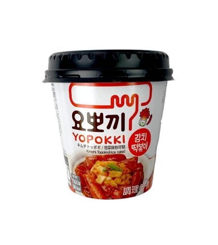 YOPOKKI KIMCHI TTEOKBOKKI 120GR - ערכה להכנת אצבעות אורז בטעם קימצ'י 120 גרם