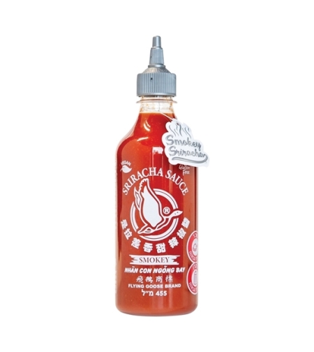 SRIRACHA SAUCE SMOKEY 455ML - רוטב סריראצ'ה בטעם מעושן 455מ