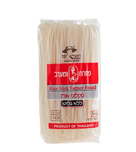 RICE STICK FARMER BRAND 5MM 454GR - מקלוני אורז 5מ