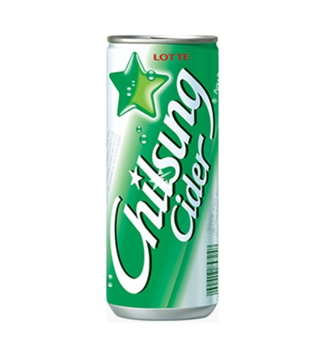 LOTTE CHILSUNG CIDER 250 ML - משקה מוגז בטעם לימון ליים 250 מ