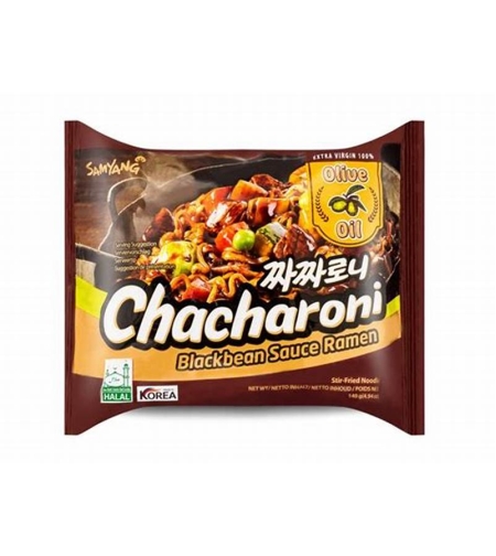 CHACHARONI BLACK BEAN SAUCE RAMEN 140GR - אטריות להכנה מהירה ראמן בטעם שעועית שחורה 