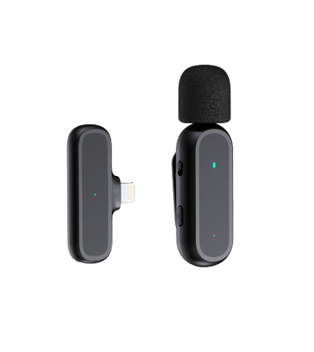 זוג מיקרופונים אלחוטיים למכשירי Apple/אנדרואיד Type-c