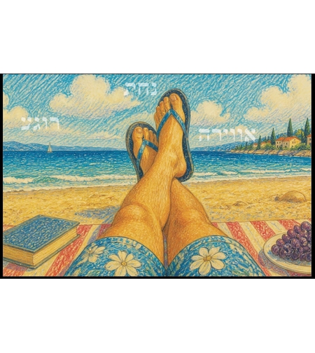 גלויית שנה טובה מרגשת הכוללת ברכה אישית ומילים של אווירה, נחת ורוגע
