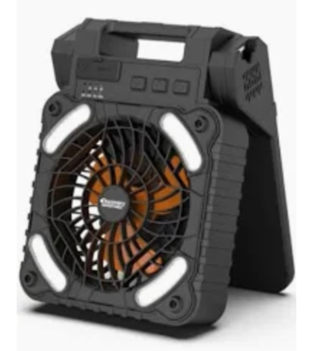 מאוורר סולארי נטען עם תאורה