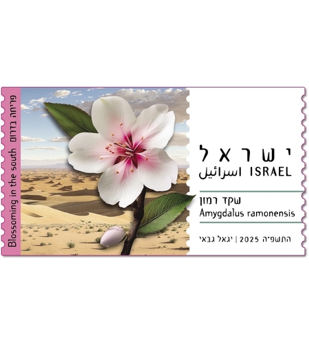 סט תוויות - פריחה בדרום, שקד רמון