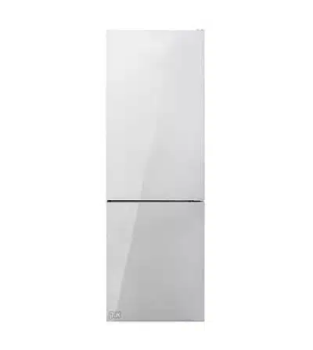 מקרר GENERAL דגם GE373WGL מקפיא תחתון זכוכית לבנה