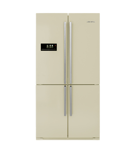 מקרר 4 דלתות עם ידיות גימור בז' GE916EBEIGE