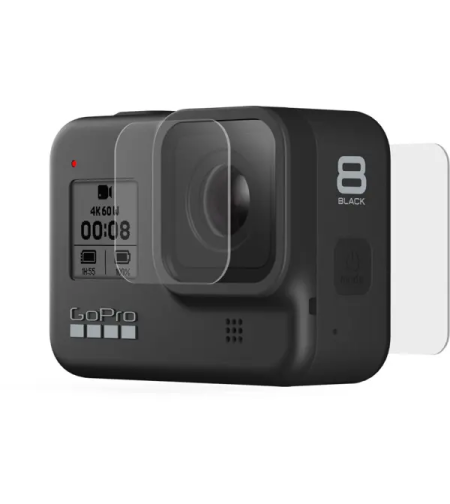 מדבקת הגנה קדמית + אחורית ל Hero8 גו פרו GoPro