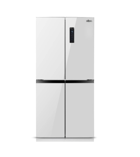 מקרר 4 דלתות זכוכית לבנה GE630GW