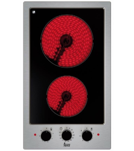כיריים קרמיות דומינו דגם EFX-30 2H.T תקה TEKA