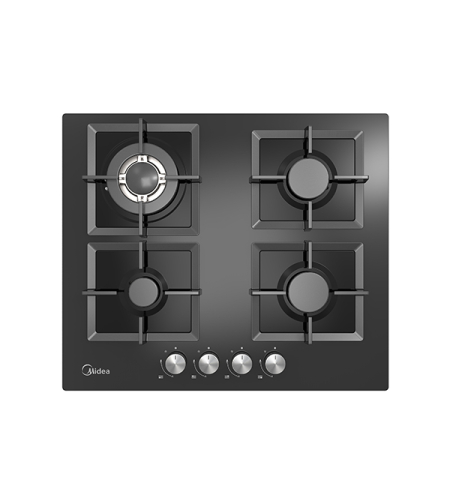 כיריים גז 4 להבות דגם 60G40ME007-GFT BLACK מידאה Midea