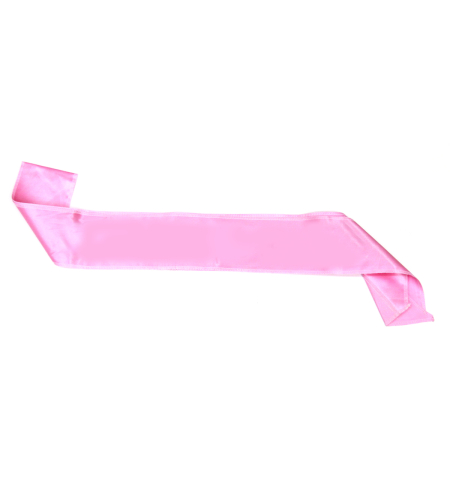 Plain sash - pink satin