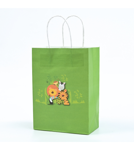 Paper bags with handles - Safari, 12 units