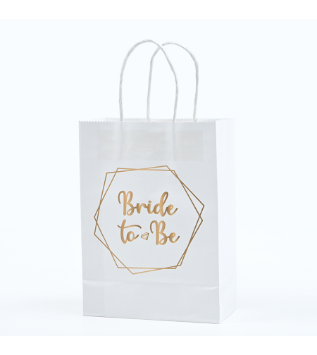 Paper bags with handles - bride, 12 units